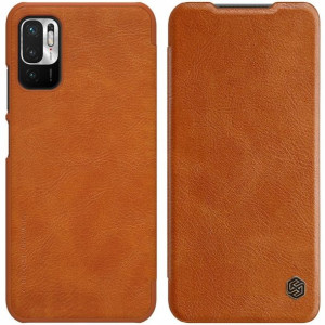 Nillkin QIN etui do Xiaomi Redmi Note 10 5G Brązow