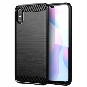 Carbon Case Etui do Xiaomi Redmi 9A Czarne