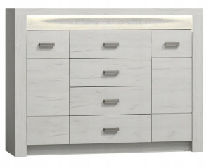 Komoda Indianapolis I7 Z Led Craft Biały