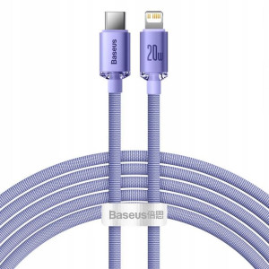 Baseus Crystal Shine kabel Typ-C Lightning 2m Purp