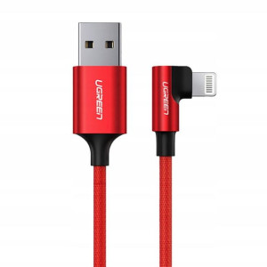 Ugreen Kabel Lightning do USB-A kątowy US299 1m