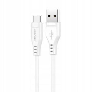 Acefast kabel USB - USB Typ C 1,2m, 3A biały C3-04