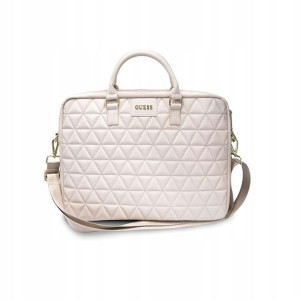 Guess Torba GUCB15QLPK 15" różowa Quilted (f)