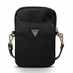 Guess Torebka GUPBNTMLBK czarna Nylon Triangle Log