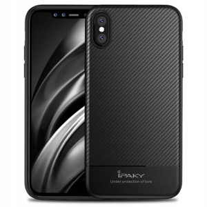 Etui iPaky Carbon Fiber iPhone XS Max Czarne