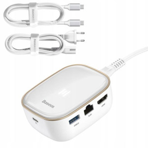 Baseus Hub 6w1 Usb Hdmi Sd Rj45 60w Cahub-au02