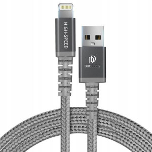 Dux Ducis K-ONE Kabel Lightning MFI 1m 2.4A Szary