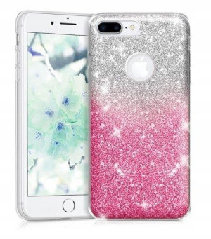 Glitter Case Świecące Xiaomi Redmi Go Różówy