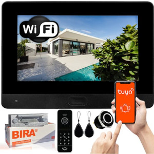 Zestaw Wideodomofon Wifi Ip Bira Tuya Przycisk Exit Led