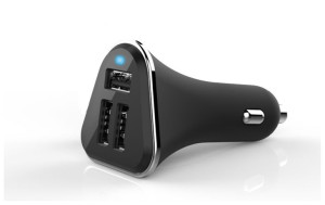 Ładowarka samochodowa 3 x USB 2.1A Czarna M555005B