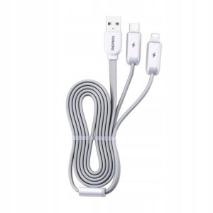 Remax Twins RC-078th 3w1 2.4A 1,15M srebrny