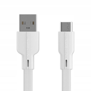 Kabel Proda Fons PD-B18a USB-C 2.1A 1M Biały