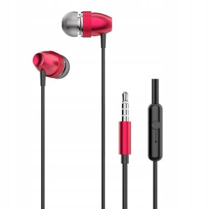 Dudao słuchawki dokanałowe mini jack X2Pro red