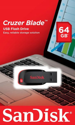 Pendrive SanDisk Cruzer Blade 64GB USB 2.0