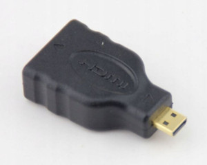 Adapter z HDMI na Micro HDMI Pozłacany M555063