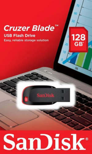 Pendrive SanDisk Cruzer Blade 128GB USB 2.0 czarny