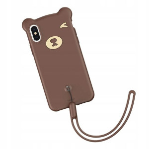 Baseus Bear do iPhone XS / X brąz WIAPIPH58-BE08