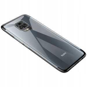 Clear Color żelowe Etui Xiaomi Redmi Note 9 Czarne