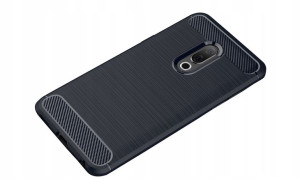 Etui Ipaky Drawing Carbon Meizu 16 Granatowe