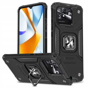 Wozinsky Ring Armor etui Xiaomi Poco C40 Czarne