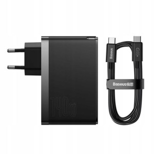 Baseus ładowarka sieciowa GaN5 Pro PD 140W czarna