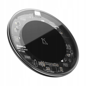 Baseus Simple ładowarka QI 15W + kabel C WXJK-BA02