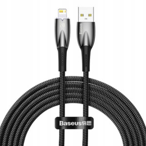 Baseus Glimmer kabel Lightning 2,4A 1m czarny CADH
