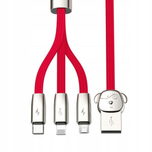 Baseus FuWang USB 3w1 3A 1,2M CAMLT-FW09