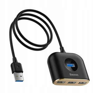 Baseus Square round 4 w 1 USB HUB 1m CAHUB-AY01