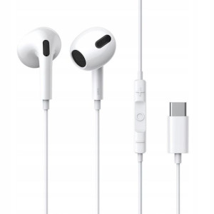 Baseus Encok C17 słuchawki USB-C Białe Douszne