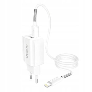 Dudao Ładowarka EU 2xUSB kabel lightning 2.4A A2EU
