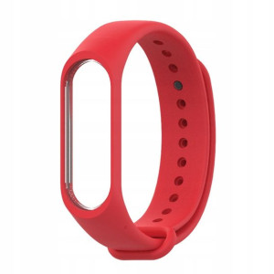Silikonowa opaska Xiaomi MiBand 3/4 Czerwona