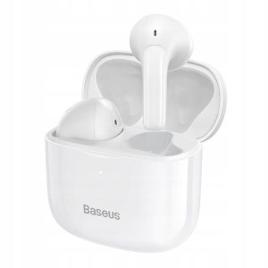 Baseus E3 słuchawki Bluetooth IP64 douszne Białe N