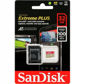 Karta pamięci SanDisk Extreme Plus MicroSDXC 32GB