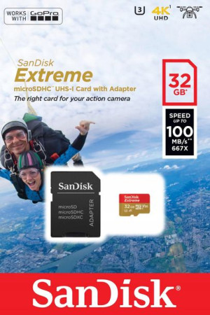 Karta pamięci SanDisk Extreme 32GB Class U3 Adapte