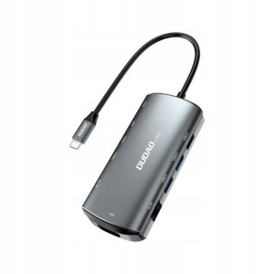 Dudao HUB 11w1 USB C PD 60W HDMI VGA A15Pro Grey