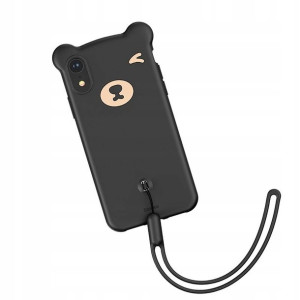Baseus Bear do iPhone XR czarny WIAPIPH61-BE01