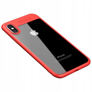 Etui z ramką iPaky Frame iPhone XS / X Czerwone
