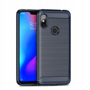 Etui Ipaky Drawing Carbon Xiaomi Mi8 SE Granatowe