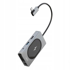 XO adapter HUB HUB007 9w1 z ładowarką indukcyjną