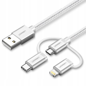 Ugreen Kabel USB 3w1 US186 1m Type-C / Micro USB