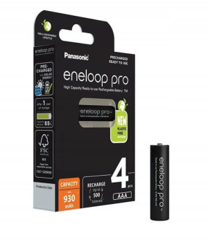 Panasonic Eneloop Pro AAA 930mAh akumulator - 4 sz