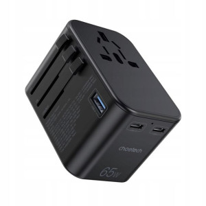 Choetech ładowarka podróżna GaN USB 65W PD PD5009