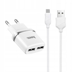 Hoco. Ładowarka sieciowa z kablem USB-C 2.4A