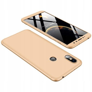 Etui 360 3w1 Przód+tył Xiaomi Redmi S2 Złote