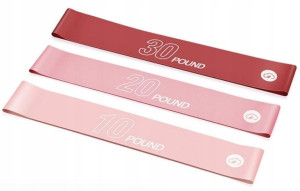 Zestaw 3 gum oporowych XIAOMI YUNMAI YMRB-L600 Róż