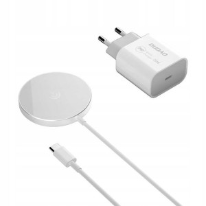 Dudao zestaw ładowarka Qi 15W i sieciowa 20W