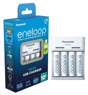 Panasonic ładowarka Basic USB + 4x AA Eneloop 2000