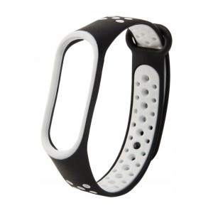 Opaska Xiaomi Mi Band 3/4 Dots czarno-biały