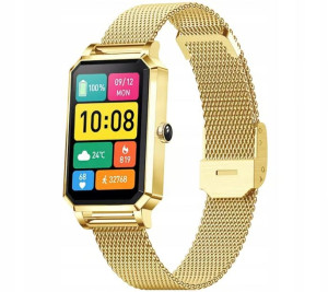 Smartwatch Rubicon RNCE86 Złoty Pomiar tlenu ciśni